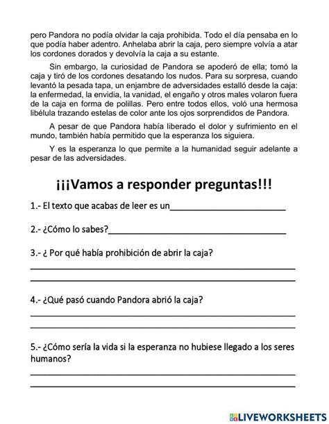 Lectura Comprensiva Online Exercise For Cuarto Grado Live Worksheets