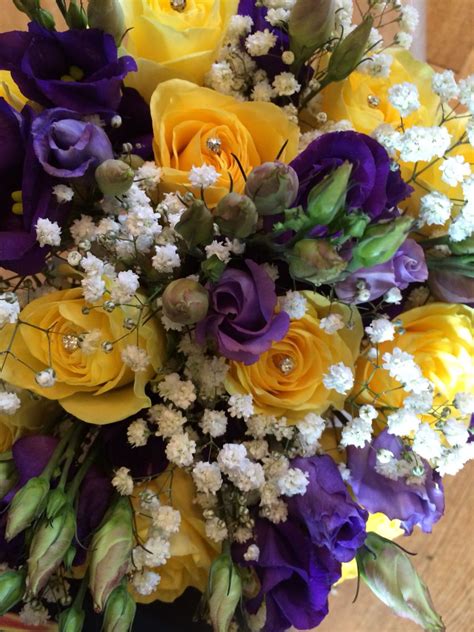 Yellow And Purple Wedding Flowers Purple Wedding Flowers