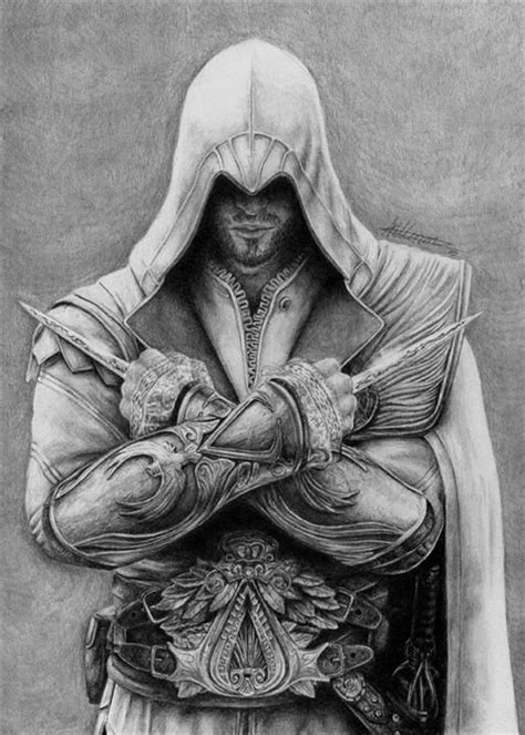 Assassin S Creed Ezio Auditore Pencil Drawing Oh My God My Xxx Hot Girl