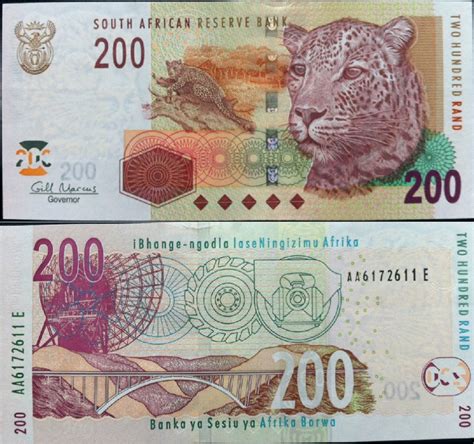 Banknote World Educational South Africa South Africa 200 Rand