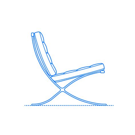 Barcelona Chair Barcelona Chair Dimensions Drawings Dimensions Com