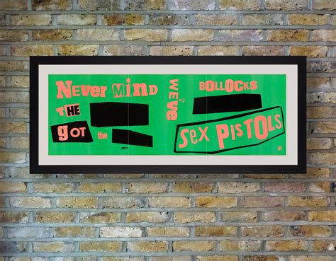 Sex Pistols Original Never Mind The Bollocks Banner Poster By Jamie Reid 1977 For Sale At Pamono