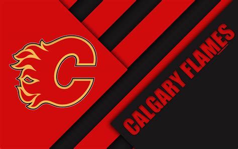 Find and download calgary flames wallpapers wallpapers, total 35 desktop background. Download wallpapers Calgary Flames, 4k, material design ...