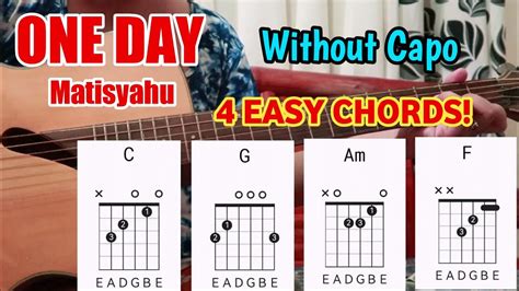 One Day By Matisyahu Easy Guitar Tutorial With Lyrics And Chords Youtube