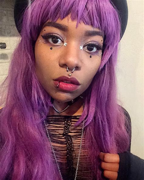 altgirlsofcolour afro goth grunge hair goth beauty