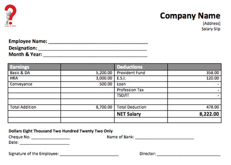 By richard on october 28, 2013. How To Create a Free Payslip Template in Excel, PDF, Word ...
