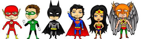 Justice League Chibis By Psychologicalentropy On Deviantart