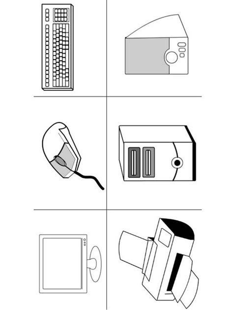 Computer Parts Coloring Pages Printable Who Doesnt Know A Computer