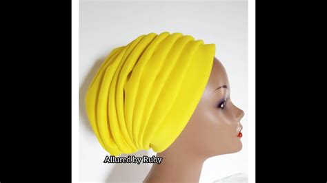 How To Make A Pleated Turban 01 Tutorial Youtube