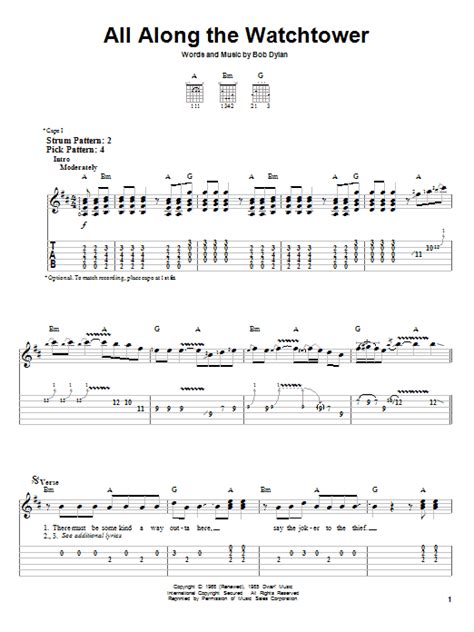 All Along The Watchtower | Sheet Music Direct
