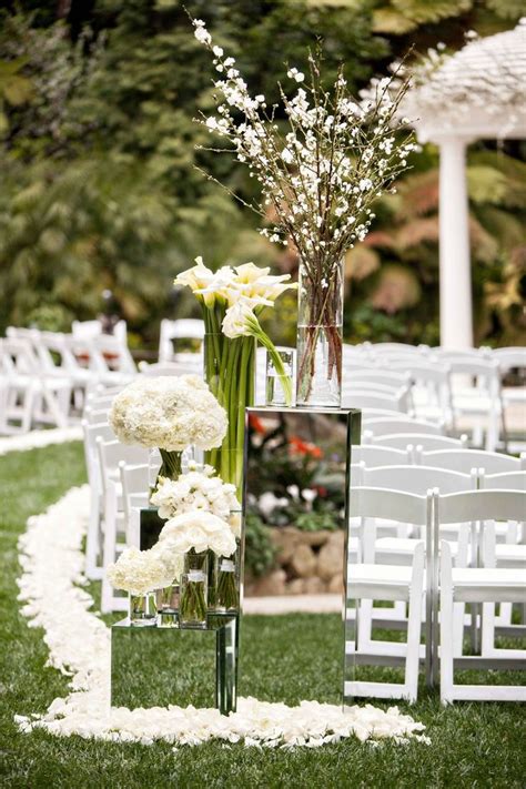 Elegant All White Wedding With Modern Details At Luxe Bel Air Hotel
