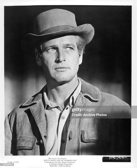 Paul Newman Standing In A Scene From The Film Butch Cassidy And The