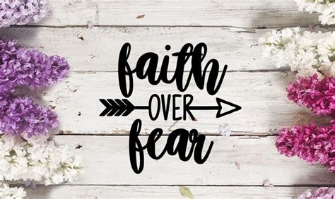 Faith Over Fear Faith Christian Bible Verse Svg Dxf Png Etsy