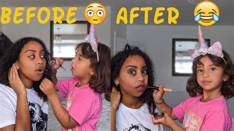 My Niece Does My Makeup Makeup Challenge Youtube