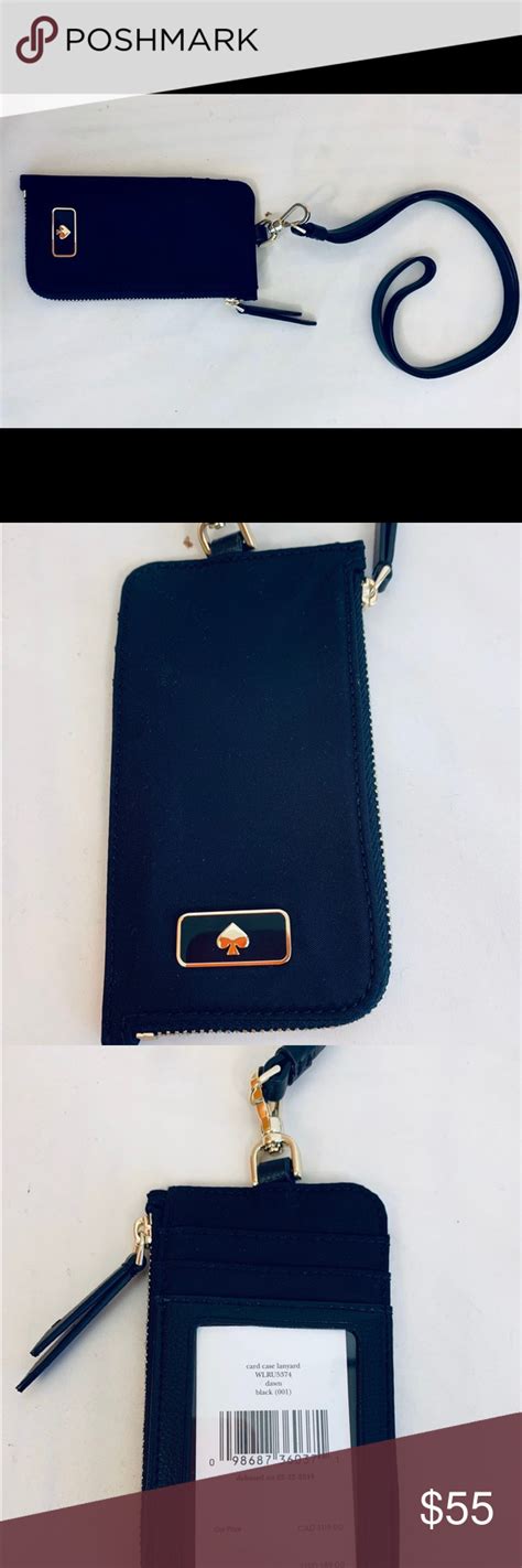 Whether you're just running to the market or heading out for a night on the town with your girls, sometimes, it's just better to travel light. Kate Spade NWT Dawn Black ID Holder Case Lanyard NWT ...