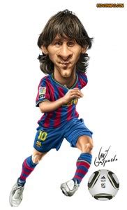 Caricatura de Leo Messi Risa Sin Más