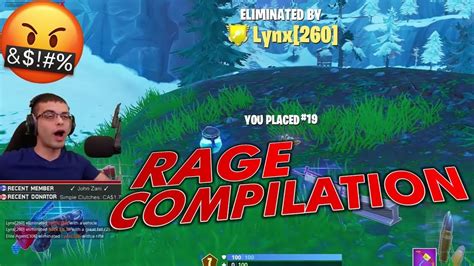 Nick Eh 30 Rage Compilation 😡1 Fortnite Battle Royale Youtube