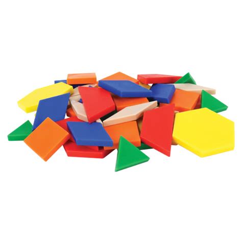 Pattern Blocks Plastic 05 Cm Set Of 49 Sale And Discount Teacher