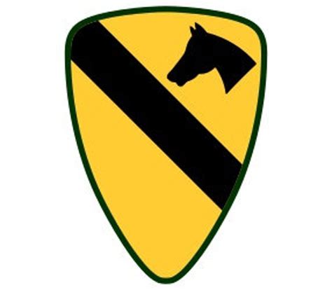 Us Army 1st Cavalry Division Patch Vector Files Dxf Eps Svg Ai Crv Etsy