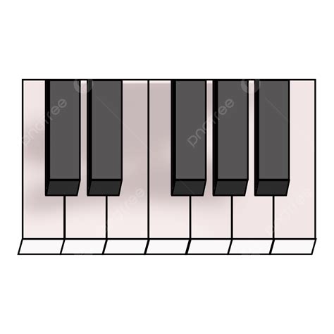 Hand Drawn Cartoon Piano Key Png Element Cartoon Keys Png Cartoon