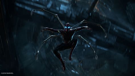 2560x1440 Tom Holland As Spider Man Iron Spider Suit Infinity War 1440p