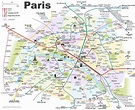 Una mappa di Parigi Francia della Mappa di Parigi che mostra i punti di ...