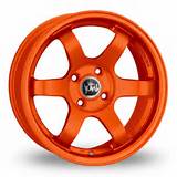Orange Alloy Wheels