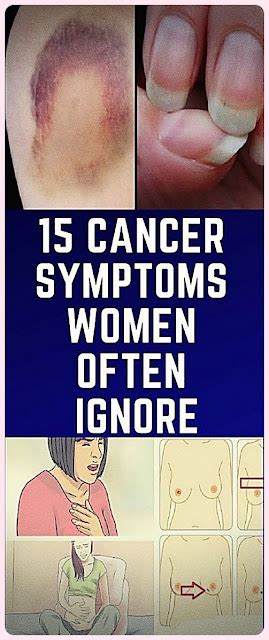 15 Cancer Symptoms Women Often Ignore Medicine Health Life