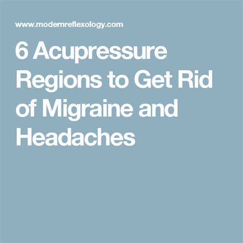 6 Acupressure Regions To Get Rid Of Migraine And Headaches Getting