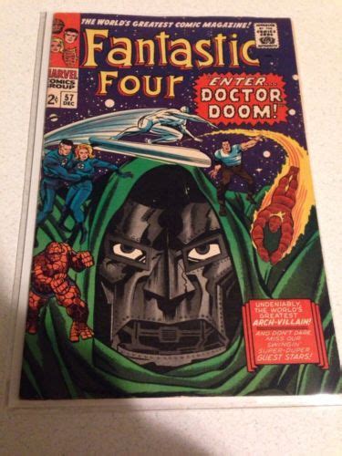 Fantastic Four 57 Comic Dr Doom Silver Surfer Nice 1966 Comics