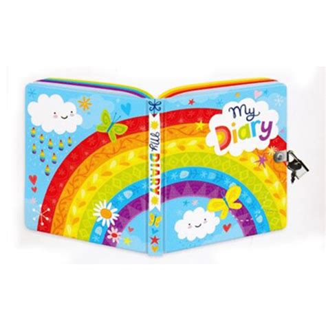 Rainbow Lockable Journal Fun Learning