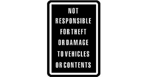 Custom Not Responsible Decals And Not Responsible Stickers Any Size And Color