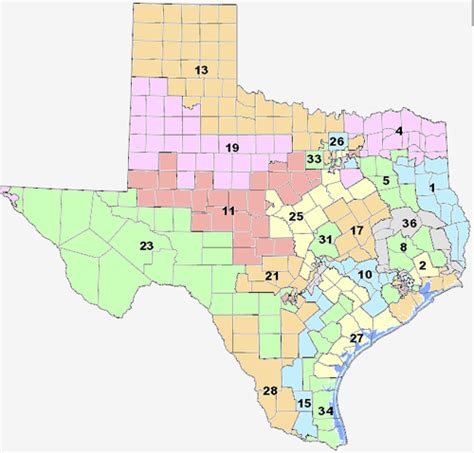 Map Of Texas Congressional Districts 2024 United States Map