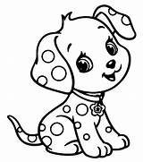 Coloring Printable Cute Dog Dalmatian Puppy Animals Craft Pdfs sketch template