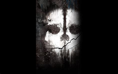 Call Of Duty Ghosts Ghost Dark Halloween Scary Skull Wallpaper