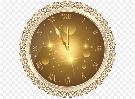 Willkommen beim silvester countdown 2021. New Year ' s Eve Clock Clip art - Gold Silvester Uhr PNG ...