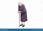 Cane grandmother holding стоковое фото. изображение насчитывающей ...