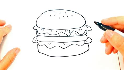 Dibujos Para Colorear Hamburguesa Aprendemos A Dibujar Una Hamburguesa Paso A Paso