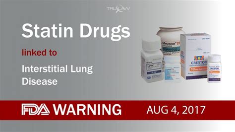 Fda Warns Statin Drugs Can Cause Interstitial Lung Disease