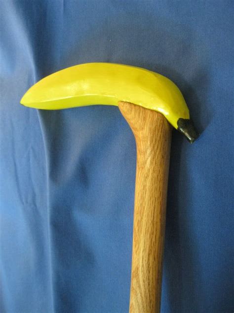 Walking Stick Cane Funny Banana Ooak Walking Sticks Walking Sticks