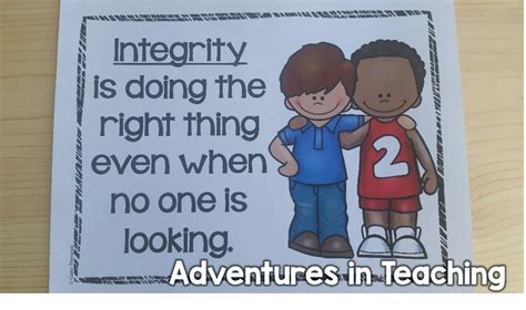 Character Education For The Classroom Adventures In Teaching