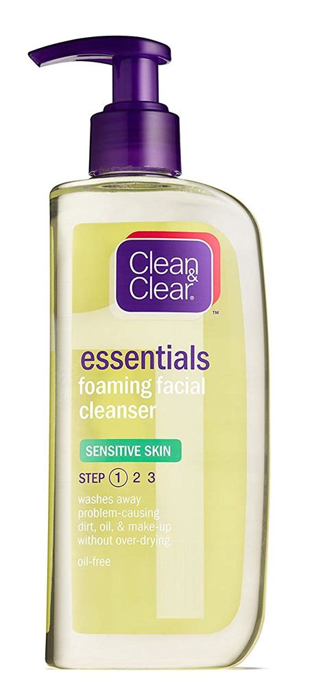 Clean And Clear Essentials Foaming Facial Cleanser For Sensitive Skin