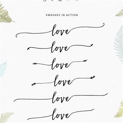 Lovefern A Modern Calligraphy Swashes Font Modern Calligraphy