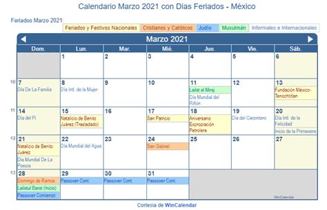 Calendario Marzo 2021 Dias Festivos Calendario Jul 2021