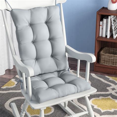 Gfs gliding rocking chair with ottoman wooden glider with padded cushions nursery solid wood modern indoor recliner comfy. Andover Mills 2 Piece Indoor Rocking Chair Cushion ...