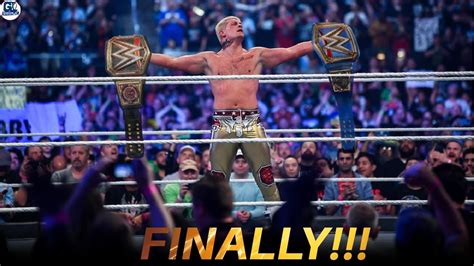 Cody Rhodes Wins And Dethrone Undisputed Universal Championship Roman