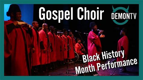 Gospel Choir Black History Month Performance Youtube