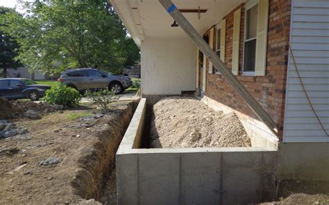 Poured Concrete Front Porch Foundation And Slab Cincinnati Ohio