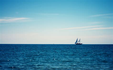 Photography Nature Sea Water Sailing Sailing Ship Ship Blue