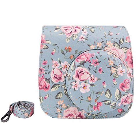 Elvam Vintage Flower Floral Pu Leather Fujifilm Instax